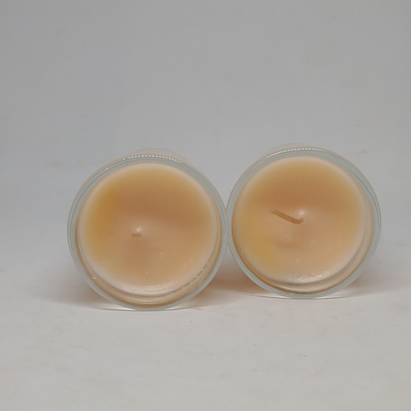 Lot of 2 Pecksniff's Ginger flower & Patchouli Votive Candles in glass - Picture 5 of 7